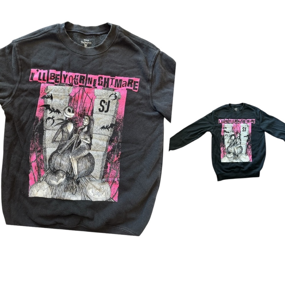 Disney Black Nightmare Before Christmas Sweatshirt